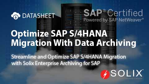 Optimize SAP S/4HANA Migration With Data Archiving