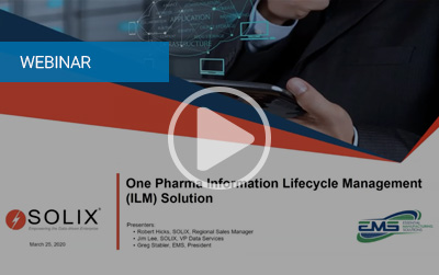 The One Pharma-Information Lifecycle Management Solution (ILM)