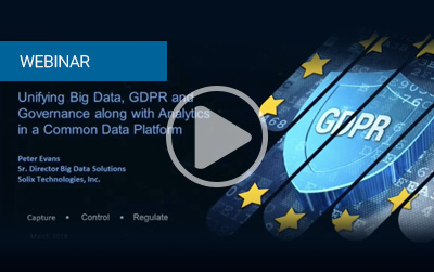 Unifying Big Data, GDPR and Governance along with Analytics in a Common Data Platform