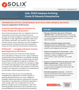 Enterprise Data Management Solution for Oracle JD Edwards EnterpriseOne