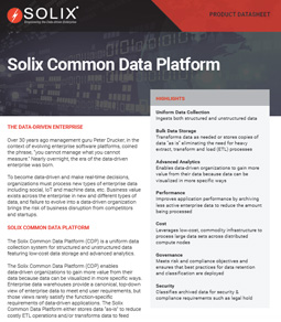 Solix Common Data Platform (Solix CDP)