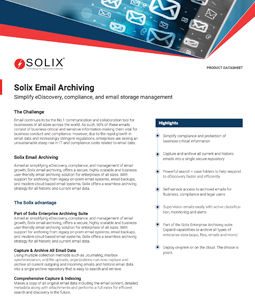 Solix Email Archiving