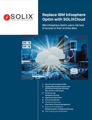 Replace IBM Infosphere Optim with SOLIXCloud