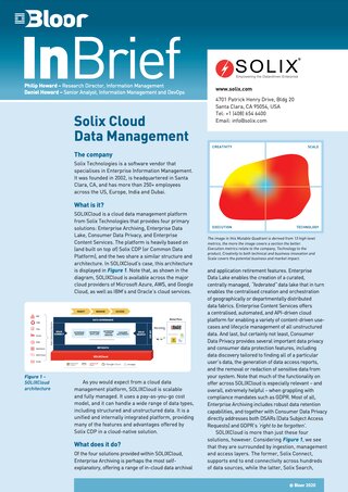 Why Solix for Cloud Data Management?