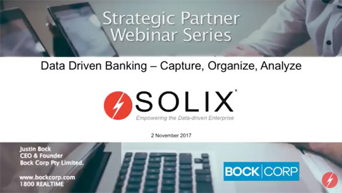 Strategic Partner Series Data Driven Banking Solix