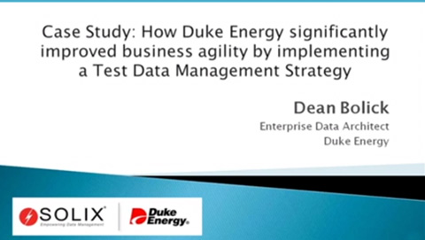 How Duke Energy improved business agility with a test data management solution