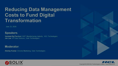 Reducing IT Data Management Costs To Fund Digital Transformation