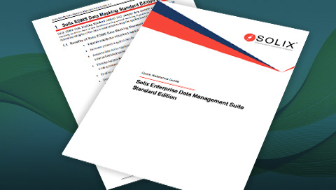 Solix Enterprise Data Management Suite Standard Edition Data Masking 2.2 Quick Reference Guide