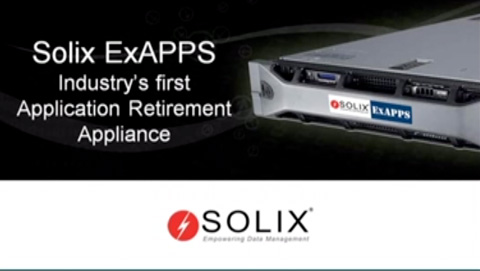 A look into industry’s first Application Retirement Appliance – Solix ExAPPS