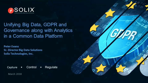 Unifying Big Data, GDPR and Governance along with Analytics in a Common Data Platform