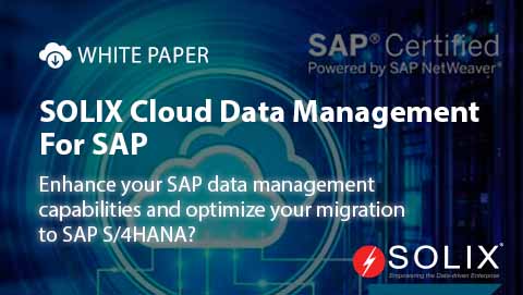 SOLIX Cloud Data Management for SAP